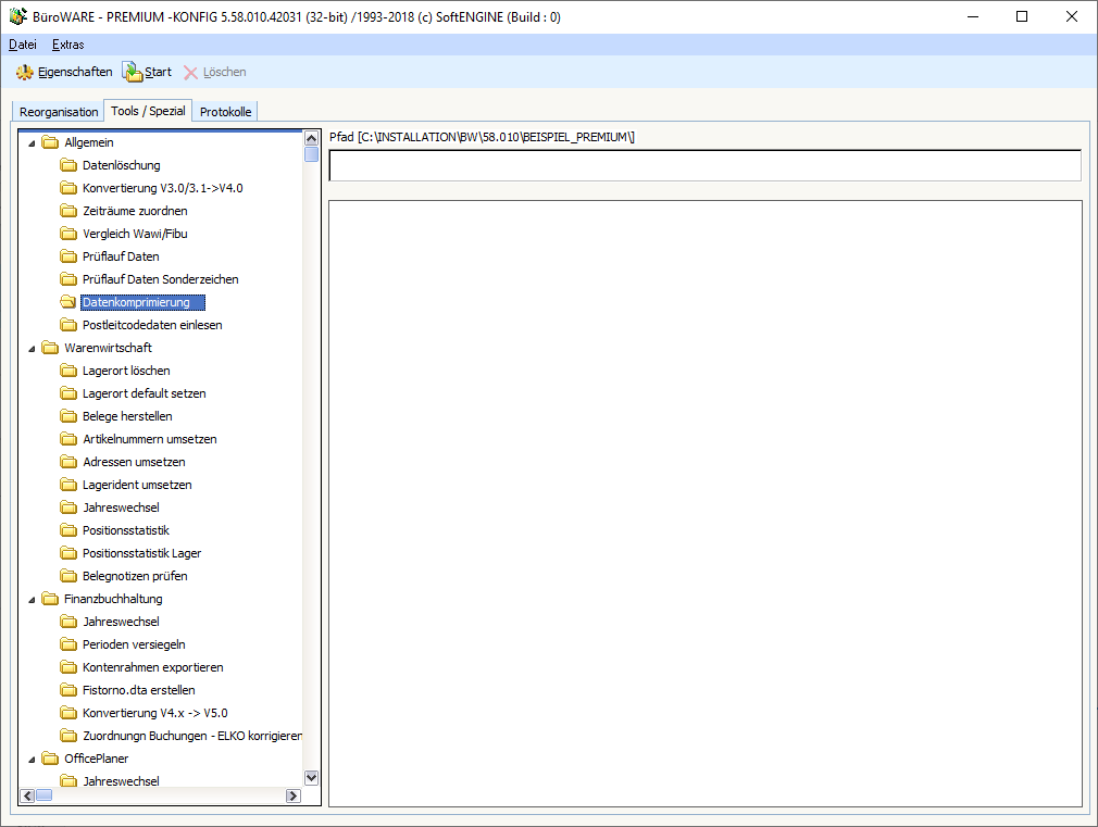 DB Assistent Datenkomprimierung
