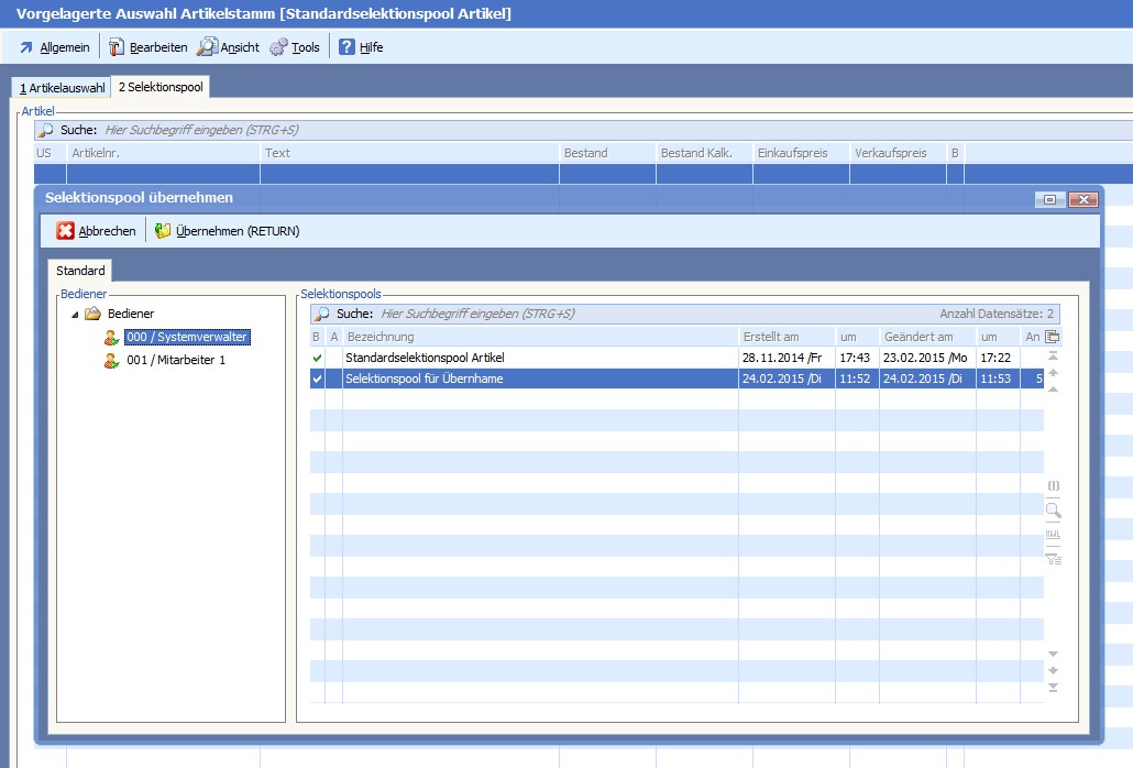 VonBedienerÜbernehmen